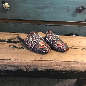 A New Day Multicolor Mules with Jewels